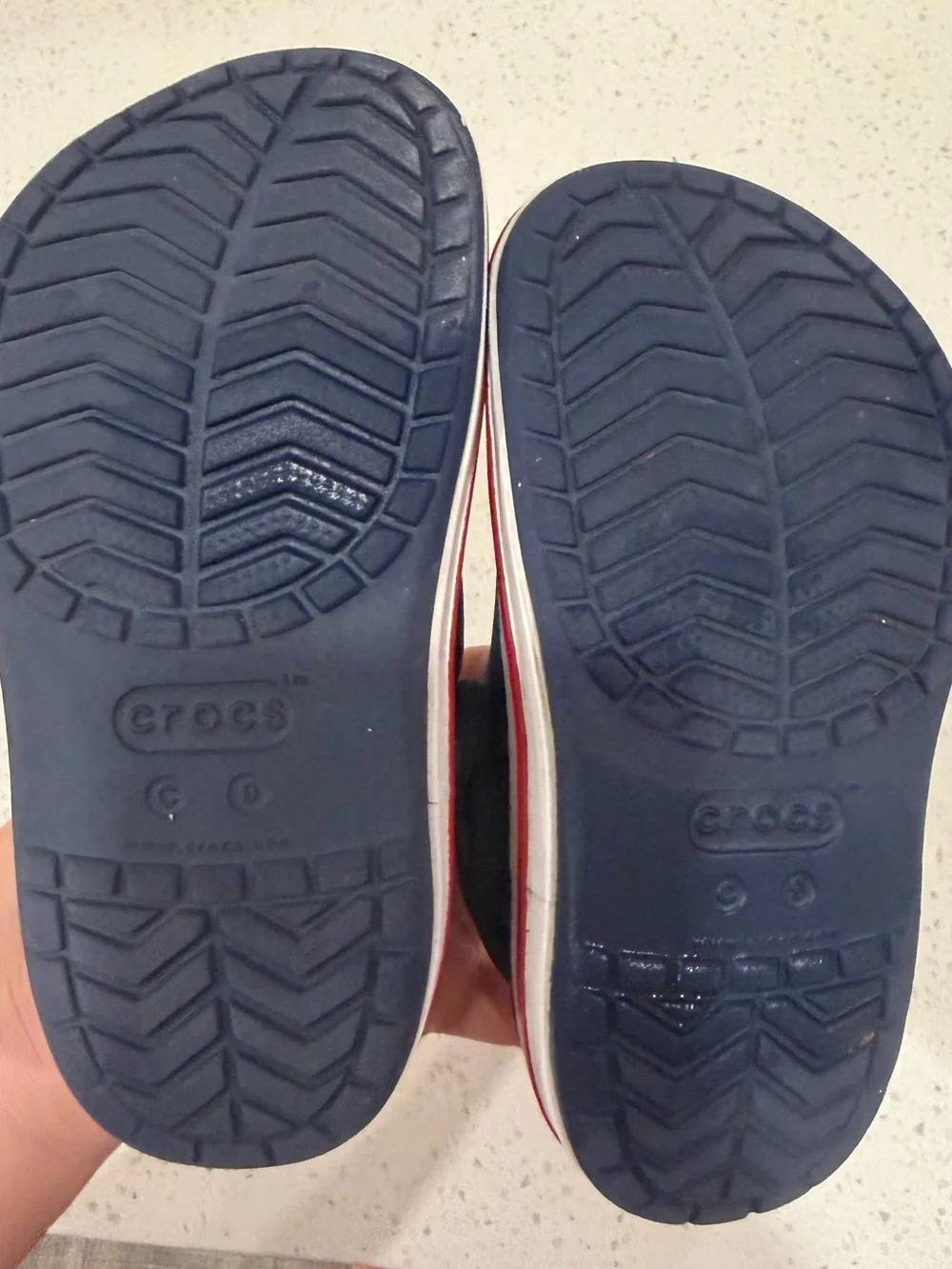 CROCS Navy Kids Clogs with Disney Character Charms